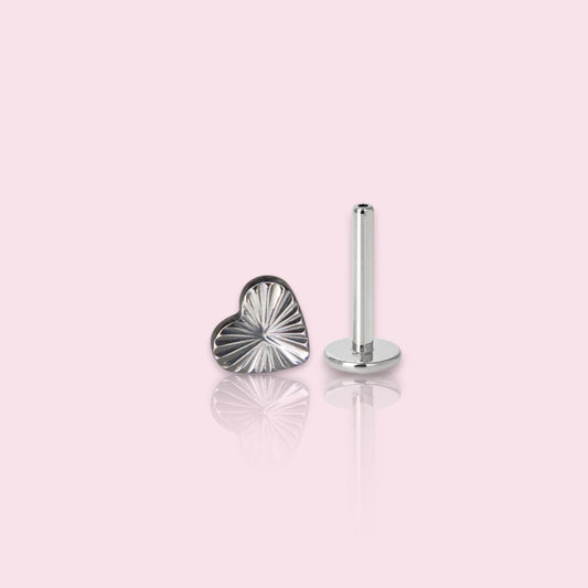 LABRET CORAZÓN DIAMANTADO