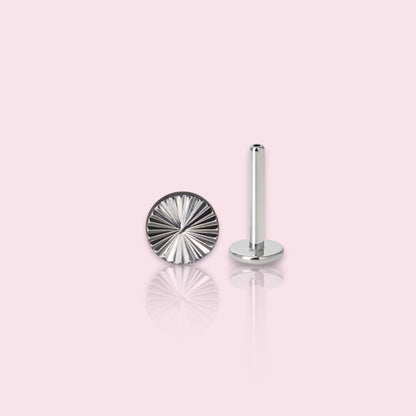LABRET REDONDO DIAMANTADO