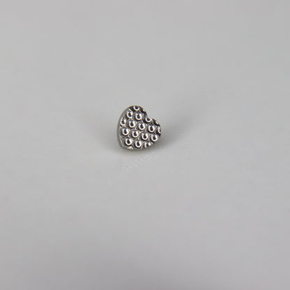 LABRET CORAZÓN EN CORTE CIRCULAR
