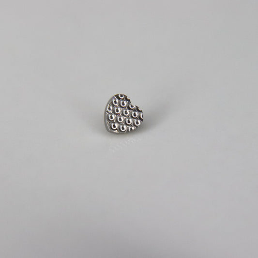 LABRET CORAZÓN EN CORTE CIRCULAR