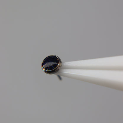LABRET CON PIEDRA NATURAL(4mm)