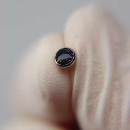 LABRET CON PIEDRA NATURAL(4mm)