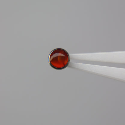 LABRET CON PIEDRA NATURAL(4mm)