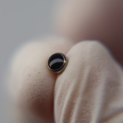 LABRET CON PIEDRA NATURAL(4mm)