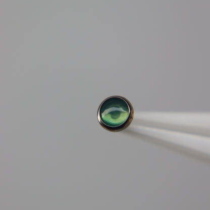 LABRET CON PIEDRA NATURAL(4mm)