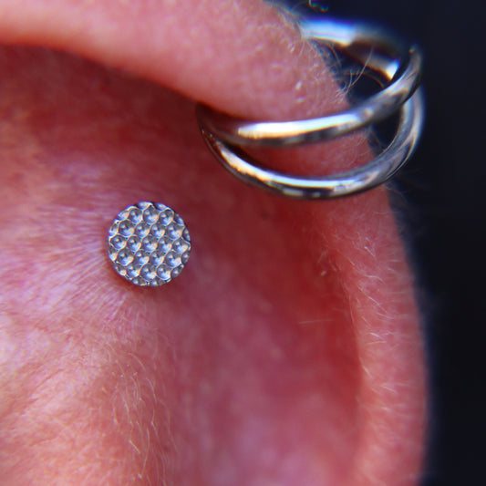 LABRET CÍRCULO EN CORTE CIRCULAR
