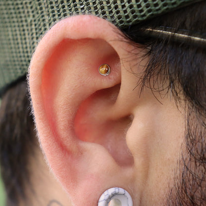 LABRET CON PIEDRA NATURAL