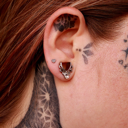 LABRET CORAZÓN EN CORTE CIRCULAR